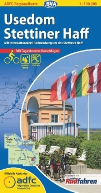 ADFC Regionalkarte Usedom, Stettiner Haff ADFC Regionalkarte Usedom, Stettiner Haff