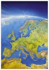 Das Große Europa Panorama (Format 108 x 150 cm), plano in Hülse