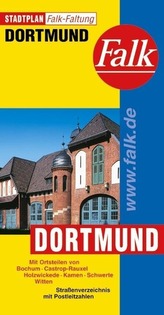 Falk Plan Stadtplan Falkfaltung Dortmund mit Ortsteilen von Bochum, Castrop-Rauxel