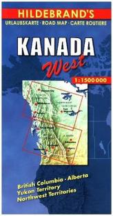 Hildebrand's Urlaubskarte Kanada West. Canada the West. Canada l' Ouest