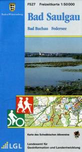Topographische Freizeitkarte Baden-Württemberg Bad Saulgau, Bad Buchau, Federsee