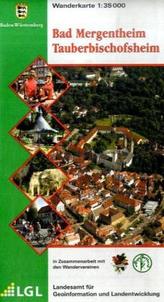 Topographische Wanderkarte Baden-Württemberg Bad Mergentheim, Tauberbischofsheim