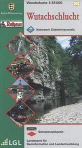 Topographische Wanderkarte Baden-Württemberg Wutachschlucht