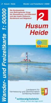 Wander- und Freizeitkarte Husum - Heide