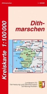 Kreiskarte Schleswig-Holstein Kreis Dithmarschen