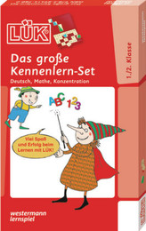 Das große Kennenlern-Set - Deutsch, Mathe, Konzentration für Klasse 1 und 2, m. LÜK Lösungsgerät