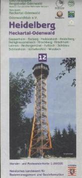 Topographische Freizeitkarte Hessen (1 : 20.000) - Heidelberg, Neckartal-Odenwald