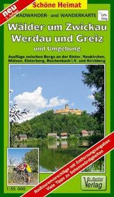 Doktor Barthel Karte Wälder um Zwickau, Werdau und Greiz und Umgebung