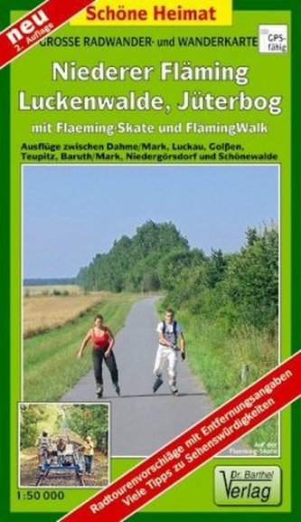 Doktor Barthel Karte Niederer Fläming, Luckenwalde, Jüterborg mit Fläming-Skate und FlämingWalk Doktor Barthel Karte Niederer Fläming, Luckenwalde, Jüterborg mit Fläming-Skate und FlämingWalk