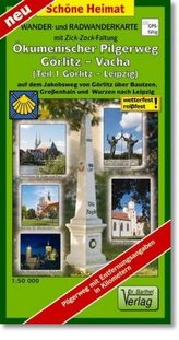 Doktor Barthel Karte Ökumenischer Pilgerweg Görlitz-Vacha. Tl.1