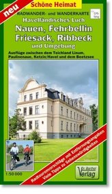 Doktor Barthel Karte Havelländisches Luch, Nauen, Fehrbellin, Friesack, Ribbeck und Umgebung