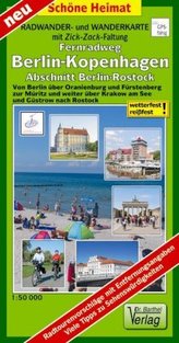 Doktor Barthel Karte Berlin-Rostock, Teilstück des Fernradweges Berlin-Kopenhagen