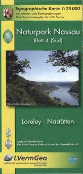 Topographische Karte Rheinland-Pfalz Naturpark Nassau. Bl.4