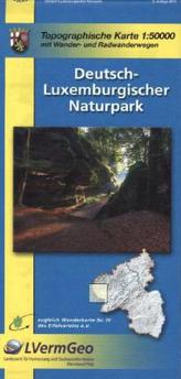 Topographische Karte Rheinland-Pfalz Deutsch-Luxemburgischer Naturpark