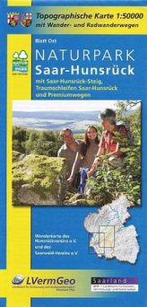 Topographische Karte Rheinland-Pfalz Naturpark Saar-Hunsrück, Blatt Ost