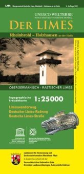 Topographische Freizeitkarte Rheinland-Pfalz Der Limes, Offizielle Karte des Welterbes