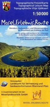 Topographische Freizeitkarte Rheinland-Pfalz Mosel.Erlebnis.Route
