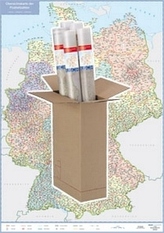 Busche Map Postleitzahlenkarte Deutschland, Planokarte