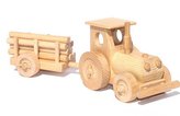 Ceeda Cavity - dřevěné auto - Traktor s vlečkou - malý