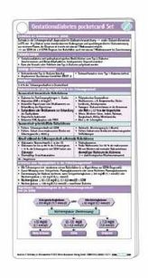 Gestationsdiabetes pocketcard Set, Kartenfächer