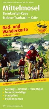 PublicPress Rad- und Wanderkarte Mittelmosel - Bernkastel-Kues, Traben-Trarbach, Kröv