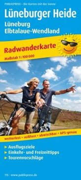 PublicPress Radwanderkarte Lüneburger Heide - Lüneburg, Elbtalaue-Wendland