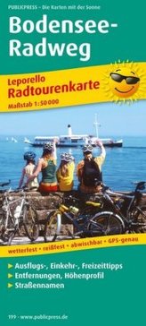 PublicPress Radwanderkarte Bodensee-Radweg, 22 Teilktn.