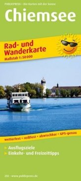 PublicPress Rad- und Wanderkarte Chiemsee