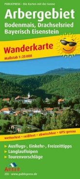 PublicPress Wanderkarte Arbergebiet - Bodenmais, Drachselried, Bayerisch Eisenstein