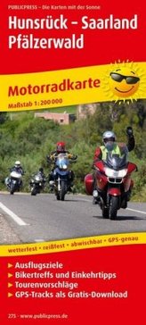 PublicPress Motorradkarte Hunsrück - Saarland - Pfälzerwald