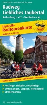 PublicPress Radwanderkarte Radweg Liebliches Taubertal