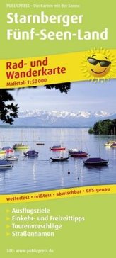 PublicPress Rad- und Wanderkarte Starnberger Fünf-Seen-Land