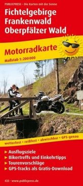 PublicPress Motorradkarte Fichtelgebirge - Frankenwald - Oberpfälzer Wald