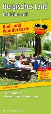 PublicPress Rad- und Wanderkarte Bergisches Land, Östlicher Teil