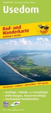 PublicPress Rad- und Wanderkarte Usedom