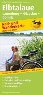 PublicPress Rad- und Wanderkarte Elbtalaue, Lauenburg - Hitzacker