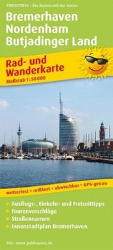 PublicPress Rad- und Wanderkarte Bremerhaven, Nordenham, Butjadinger Land