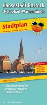 PublicPress Stadtplan Hansestadt Rostock, Ostseebad Warnemünde