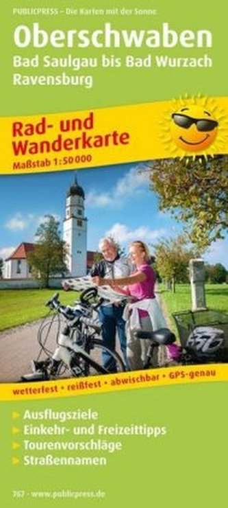 PublicPress Rad- und Wanderkarte Oberschwaben, Bad Saulgau bis Bad Wurzach, Ravensburg PublicPress Rad- und Wanderkarte Oberschwaben, Bad Saulgau bis Bad Wurzach, Ravensburg