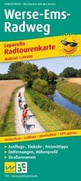PublicPress Leporello Radtourenkarte Werse-Ems-Radweg
