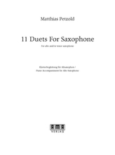 11 Duets for Saxophon, für Altsaxophon, Klavierbegleitung