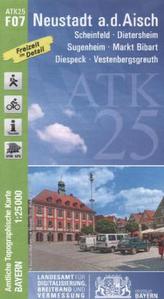 Amtliche Topographische Karte Bayern Neustadt a. d. Aisch