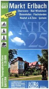 Amtliche Topographische Karte Bayern Markt Erlbach