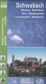 Amtliche Topographische Karte Bayern Schwabach