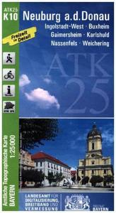Amtliche Topographische Karte Bayern Neuburg a. d. Donau