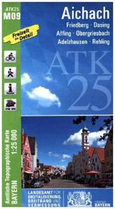Amtliche Topographische Karte Bayern Aichach