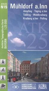 Amtliche Topographische Karte Bayern Mühldorf a. Inn