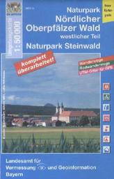 Topographische Karte Bayern Naturpark Nördlicher Oberpfälzer Wald, westlicher Teil, Naturpark Steinwald