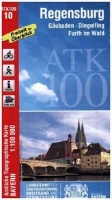 Amtliche Topographische Karte Bayern Regensburg