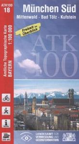 Amtliche Topographische Karte Bayern München Süd